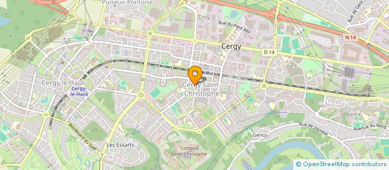 localisation de l'entreprise MADAME CATHERINE MYBOUS  CERGY