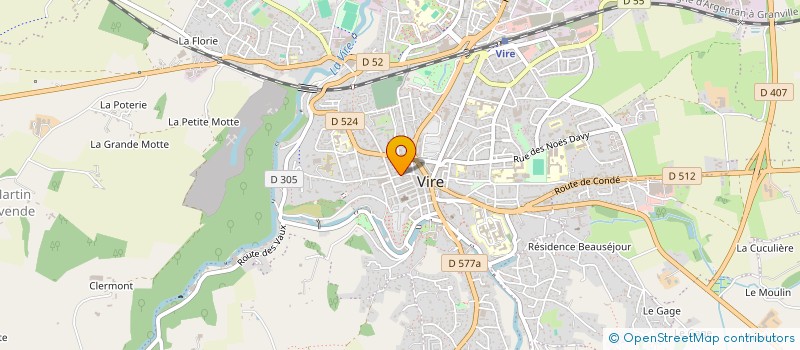 localisation de l'entreprise MADAME CATHERINE NATIVEL  VIRE-NORMANDIE