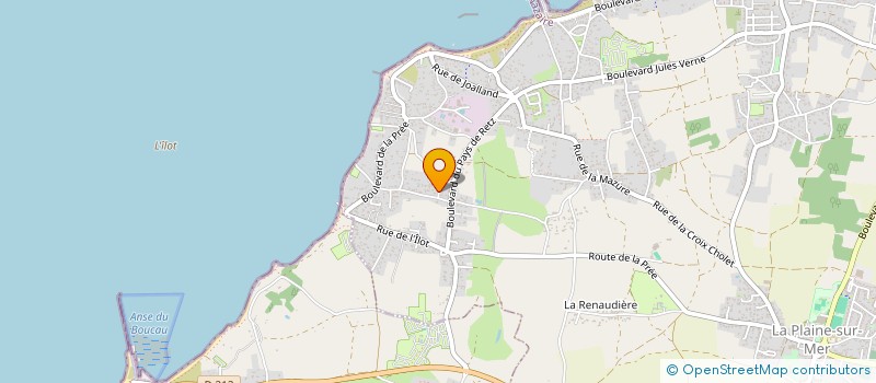 localisation de l'entreprise MADAME CATHERINE NAUD à LA PLAINE-SUR-MER