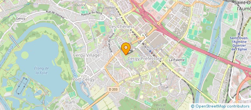 localisation de l'entreprise MADAME CATHERINE NGO KELBE  CERGY