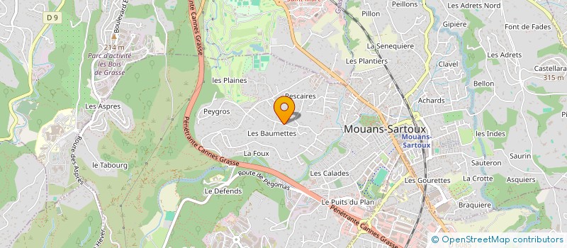 localisation de l'entreprise MADAME CATHERINE NICOLAO  MOUANS-SARTOUX