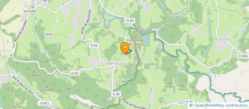 localisation de l'entreprise MADAME CATHERINE NIVAULT  MARSOULAS