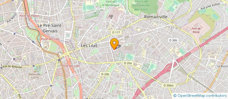 localisation de l'entreprise MADAME CATHERINE NODIN à LES LILAS