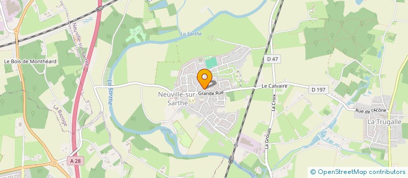 localisation de l'entreprise MADAME CATHERINE NOUREAU  NEUVILLE-SUR-SARTHE