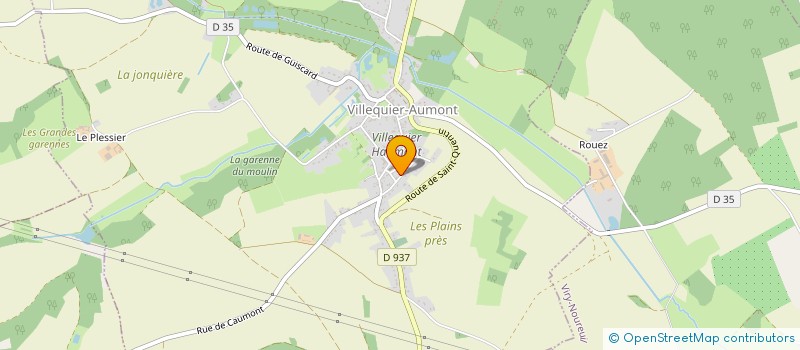 localisation de l'entreprise MADAME CATHERINE OBJOIS à VILLEQUIER-AUMONT