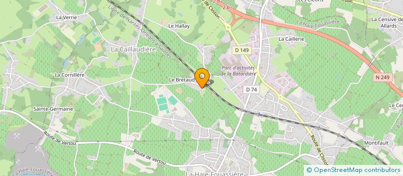 localisation de l'entreprise MADAME CATHERINE OBLIN  LA HAIE-FOUASSIERE