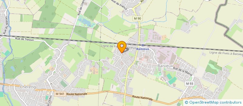 localisation de l'entreprise MADAME CATHERINE OCQUET  BAISIEUX