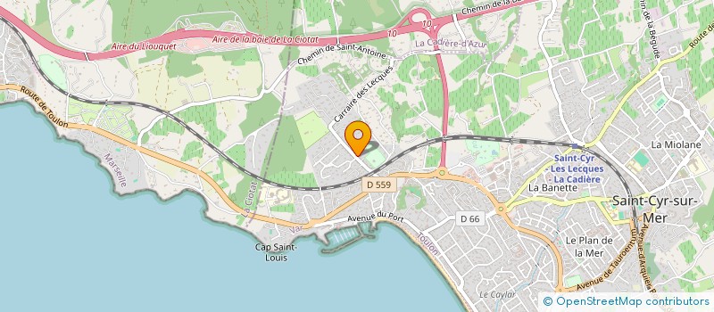 localisation de l'entreprise MADAME CATHERINE ODDO à SAINT-CYR-SUR-MER