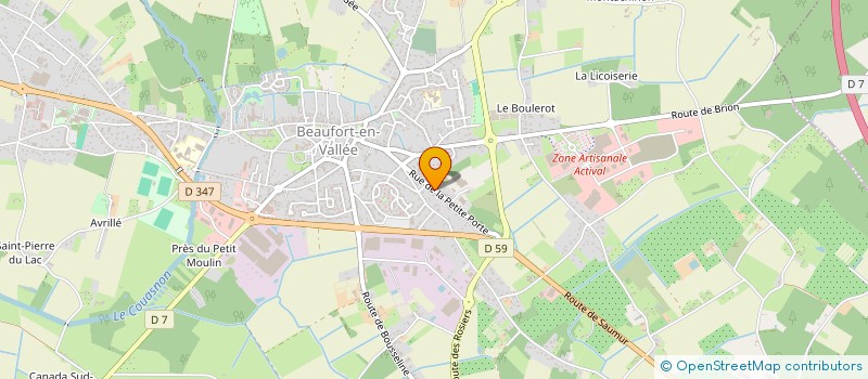 localisation de l'entreprise MADAME CATHERINE OGEREAU  BEAUFORT-EN-ANJOU