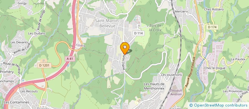 localisation de l'entreprise MADAME CATHERINE OLLAGNON  FILLIERE