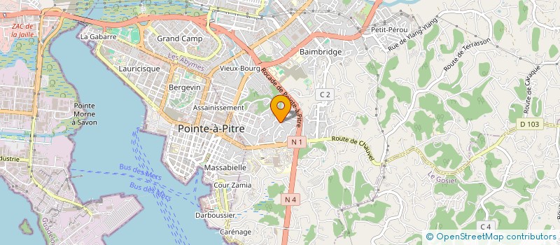localisation de l'entreprise MADAME CATHERINE ONESTAS à LES ABYMES