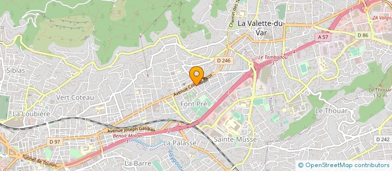 localisation de l'entreprise MADAME CATHERINE OREJA à TOULON