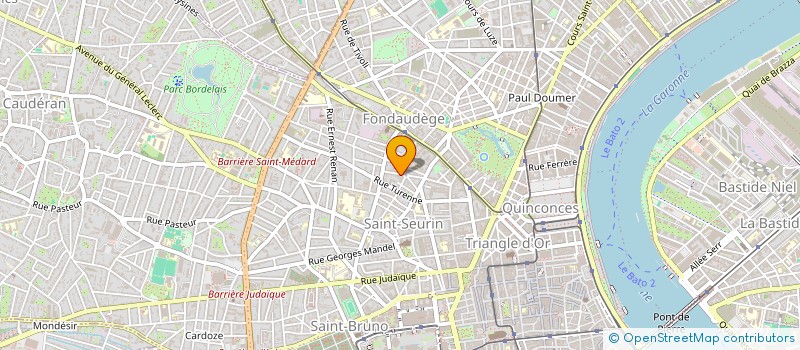 localisation de l'entreprise MADAME CATHERINE ORIEDE  BORDEAUX