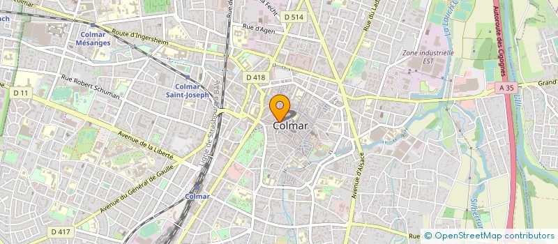 localisation de l'entreprise MADAME CATHERINE ORTLIEB  COLMAR