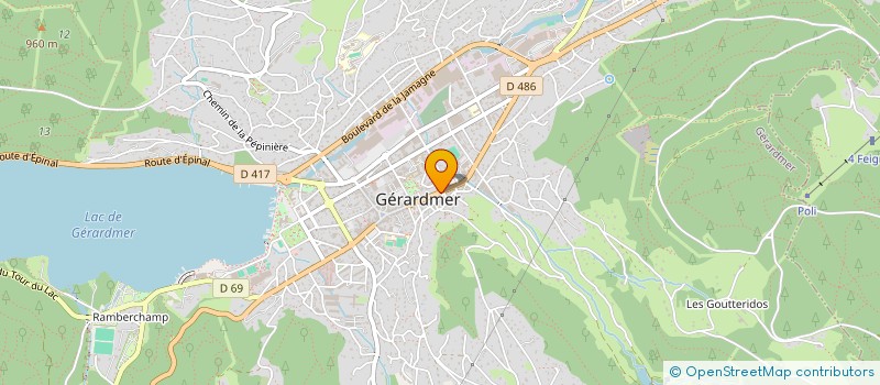 localisation de l'entreprise MADAME CATHERINE OSWALD  GERARDMER