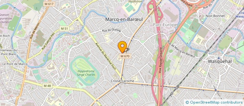 localisation de l'entreprise MADAME CATHERINE OVINET à MARCQ-EN-BARŒUL