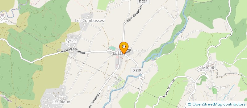 localisation de l'entreprise MADAME CATHERINE PAIN  LUSSAS