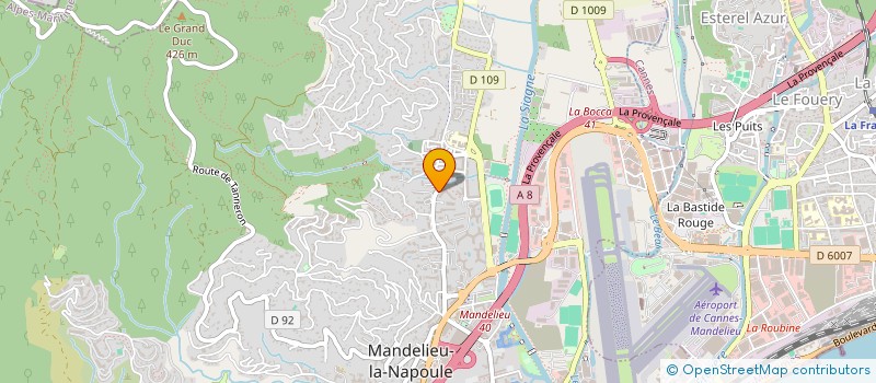 localisation de l'entreprise MADAME CATHERINE PANNACCI à MANDELIEU-LA-NAPOULE