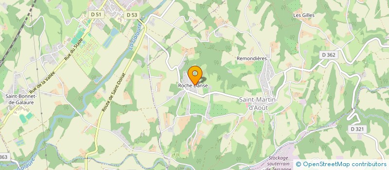 localisation de l'entreprise MADAME CATHERINE PARAZ  SAINT-MARTIN-D'AOUT