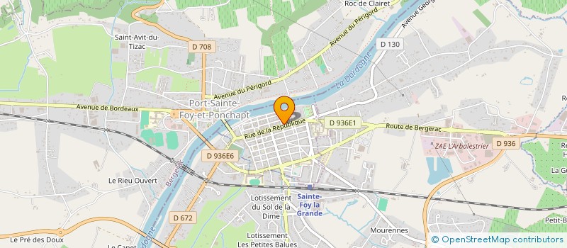 localisation de l'entreprise MADAME CATHERINE PARIE  SAINTE-FOY-LA-GRANDE