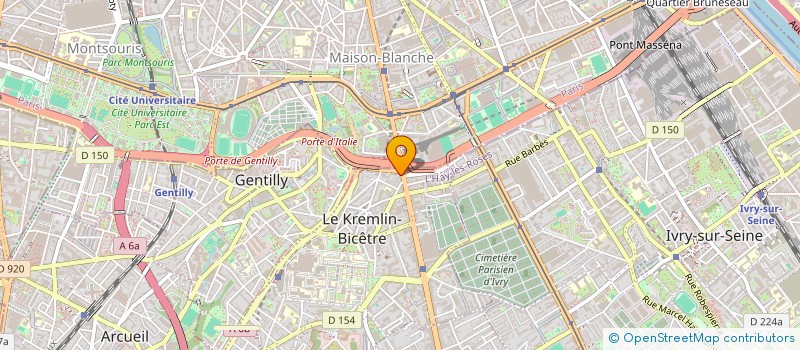 localisation de l'entreprise MADAME CATHERINE PARRAULT  LE KREMLIN-BICETRE