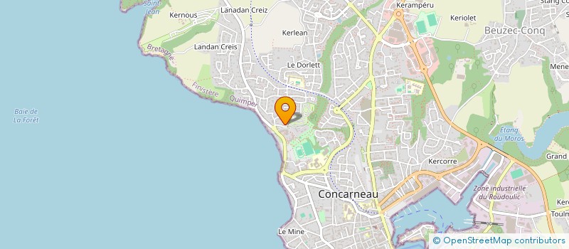 localisation de l'entreprise MADAME CATHERINE PASQUIER à CONCARNEAU
