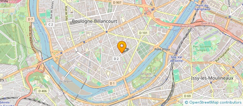 localisation de l'entreprise MADAME CATHERINE PATOUR  BOULOGNE-BILLANCOURT