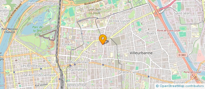 localisation de l'entreprise MADAME CATHERINE PATUREL  VILLEURBANNE