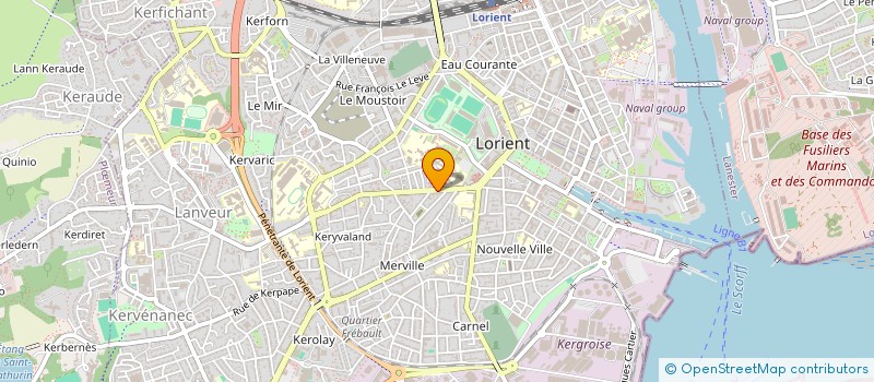 localisation de l'entreprise MADAME CATHERINE PAUGAM  LORIENT