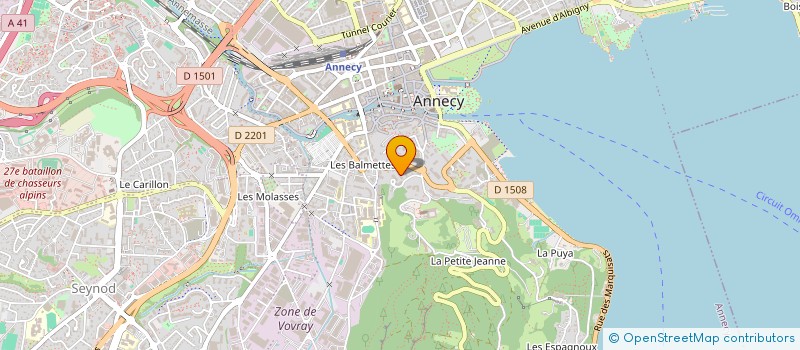 localisation de l'entreprise MADAME CATHERINE PAULET à ANNECY