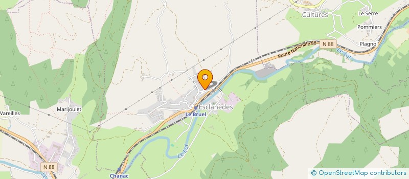 localisation de l'entreprise MADAME CATHERINE PAULHAC  ESCLANEDES