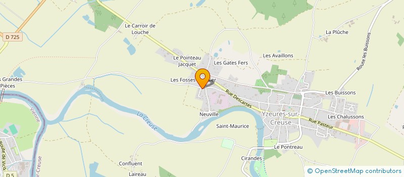 localisation de l'entreprise MADAME CATHERINE PAULINE DUFOUR à YZEURES-SUR-CREUSE