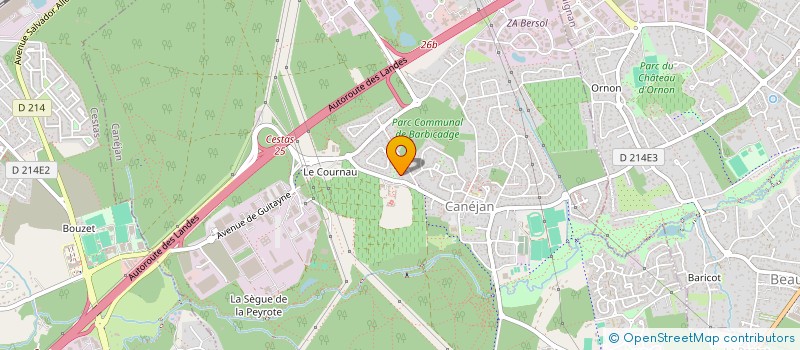 localisation de l'entreprise MADAME CATHERINE PEIFER  CANEJAN