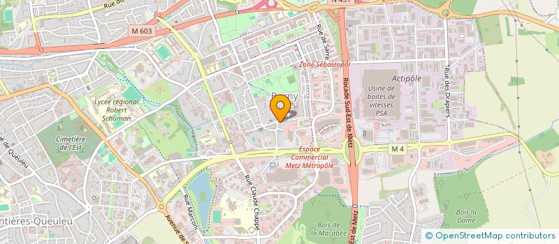 localisation de l'entreprise MADAME CATHERINE PELE  METZ