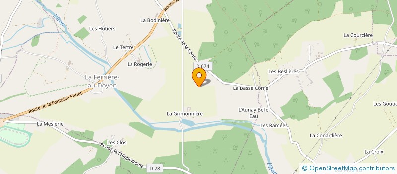 localisation de l'entreprise MADAME CATHERINE PELLERIN à LA FERRIERE-AU-DOYEN