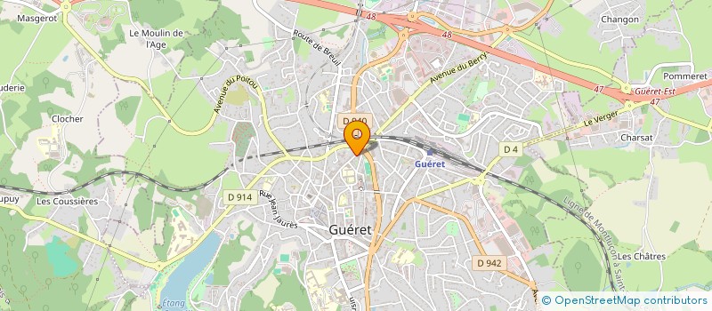 localisation de l'entreprise MADAME CATHERINE PELUARD à GUERET