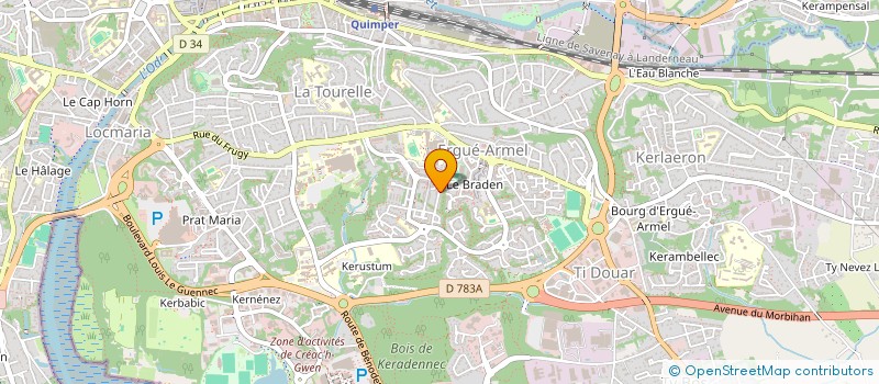 localisation de l'entreprise MADAME CATHERINE PENNARUN  QUIMPER