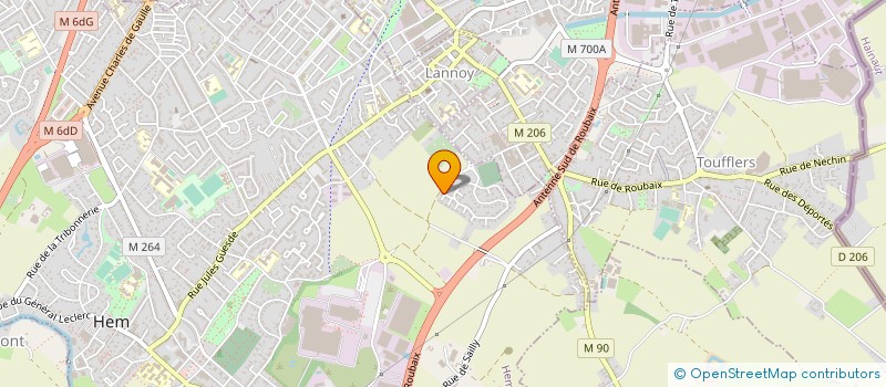 localisation de l'entreprise MADAME CATHERINE PENNEL  HEM