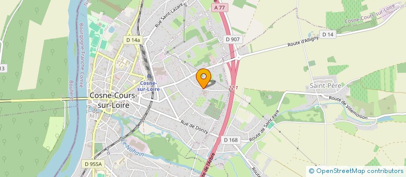 localisation de l'entreprise MADAME CATHERINE PERAN à COSNE-COURS-SUR-LOIRE