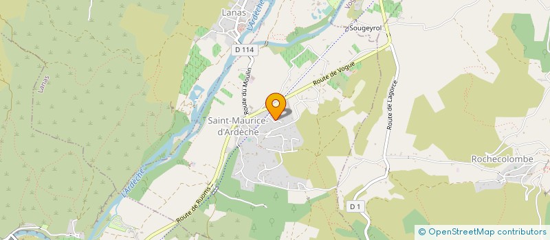 localisation de l'entreprise MADAME CATHERINE PEREL  SAINT-MAURICE-D'ARDECHE