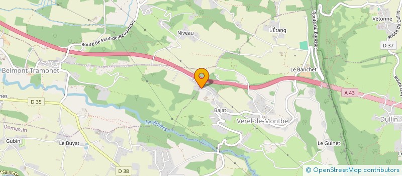 localisation de l'entreprise MADAME CATHERINE PERNA  VEREL-DE-MONTBEL