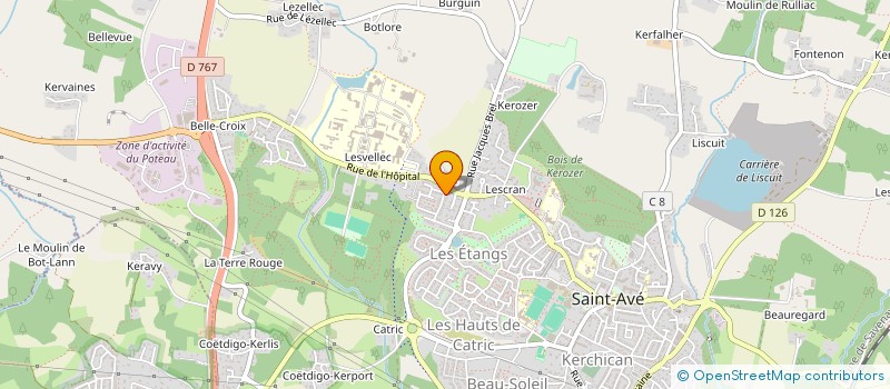 localisation de l'entreprise MADAME CATHERINE PERON  SAINT-AVE