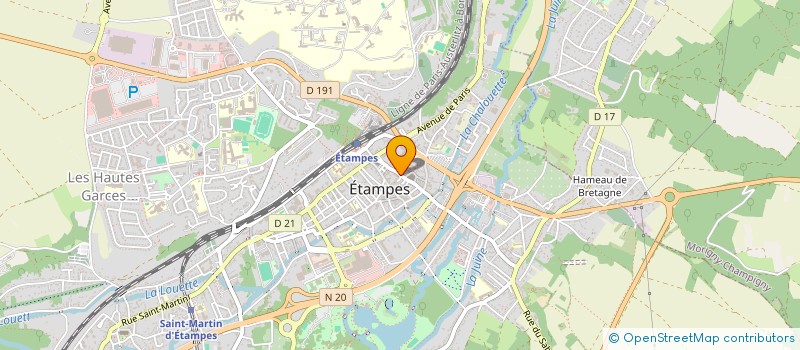 localisation de l'entreprise MADAME CATHERINE PERON à ETAMPES