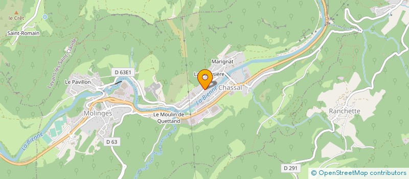 localisation de l'entreprise MADAME CATHERINE PERRET à CHASSAL-MOLINGES