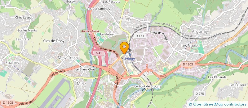 localisation de l'entreprise MADAME CATHERINE PERRISSIN FABERT à ANNECY