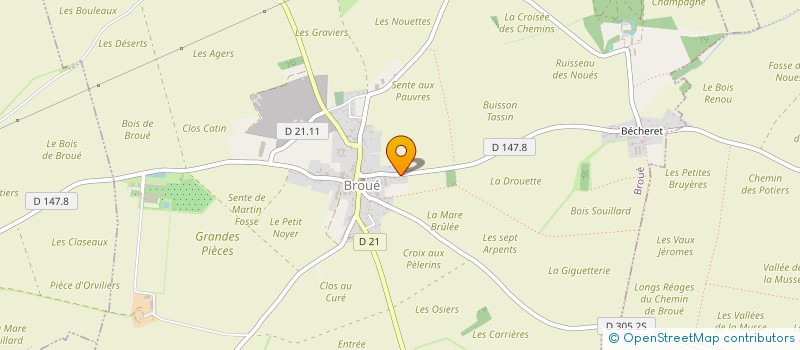 localisation de l'entreprise MADAME CATHERINE PERRON à BROUE