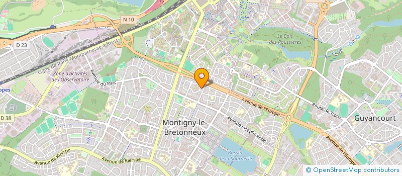 localisation de l'entreprise MADAME CATHERINE PERROT à MONTIGNY-LE-BRETONNEUX
