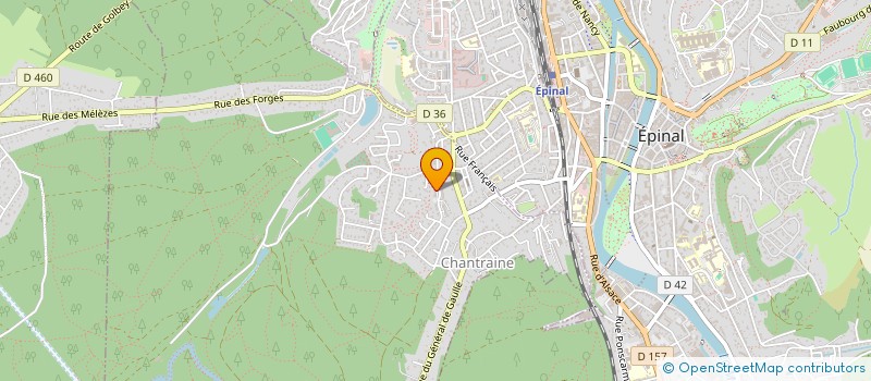 localisation de l'entreprise MADAME CATHERINE PERRY  CHANTRAINE