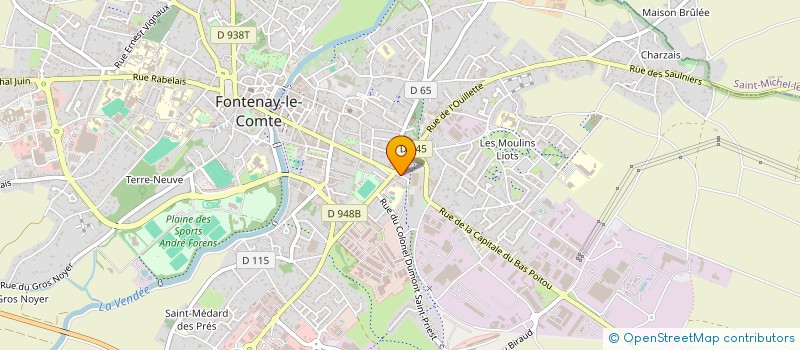 localisation de l'entreprise MADAME CATHERINE PETERS  FONTENAY-LE-COMTE