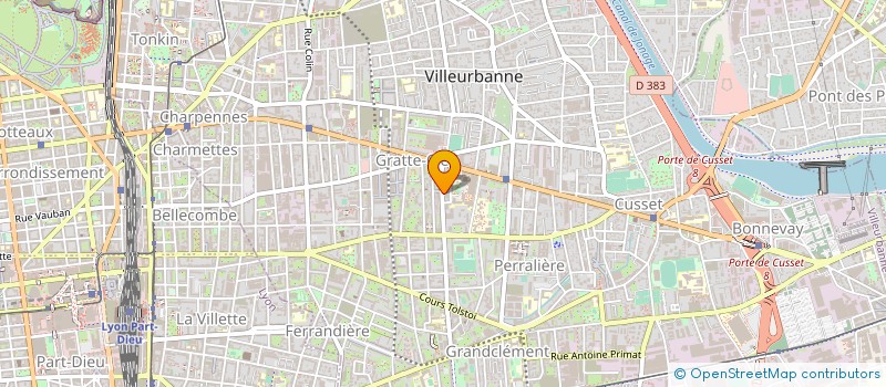 localisation de l'entreprise MADAME CATHERINE PETIT  VILLEURBANNE